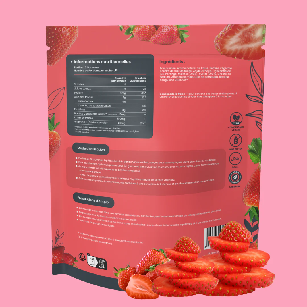 Gummies Équilibre Féminin - Fraise | Pensés Par Vous - Image 9