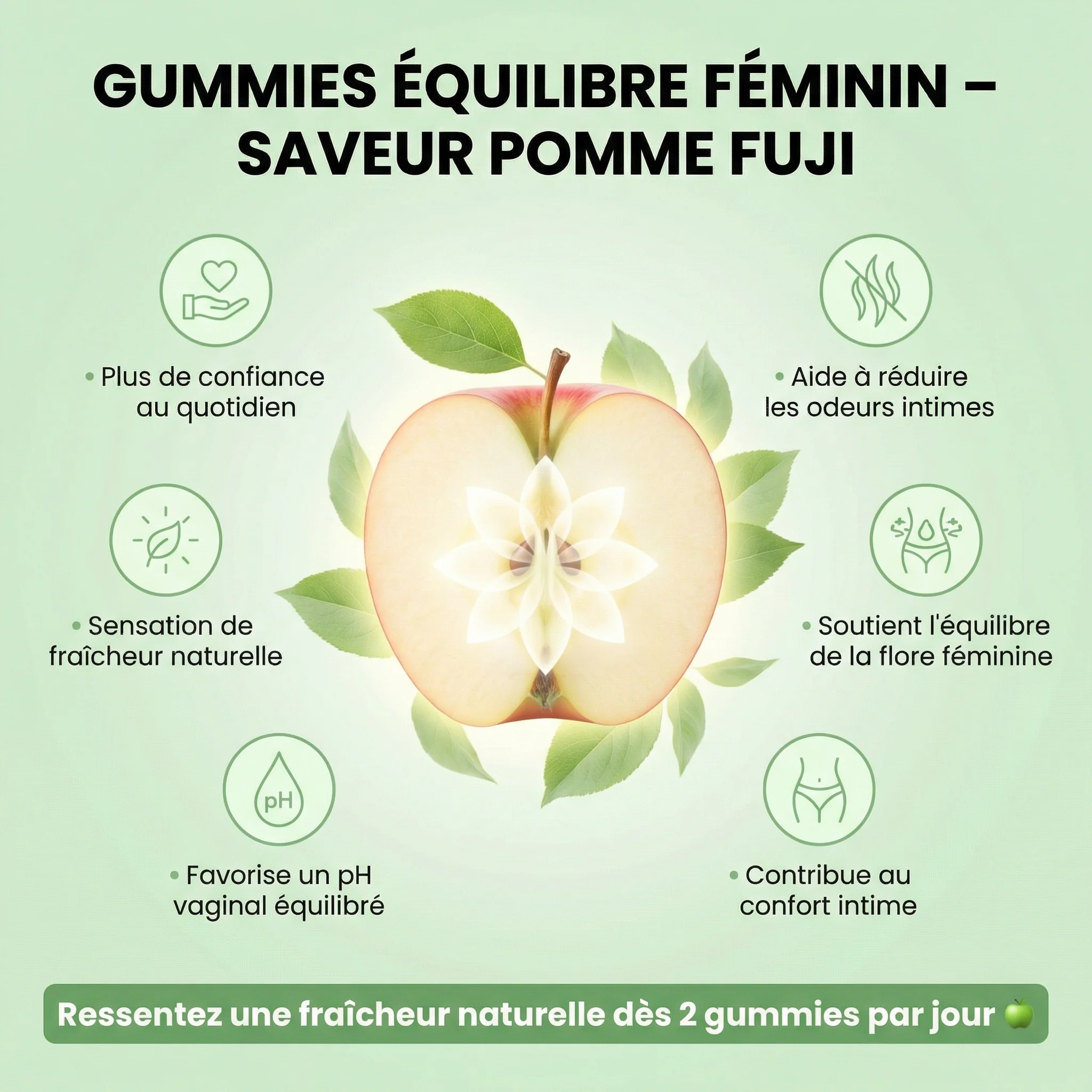 Gummies Équilibre Féminin – Pomme | 1 + 1 OFFERT - Image 3