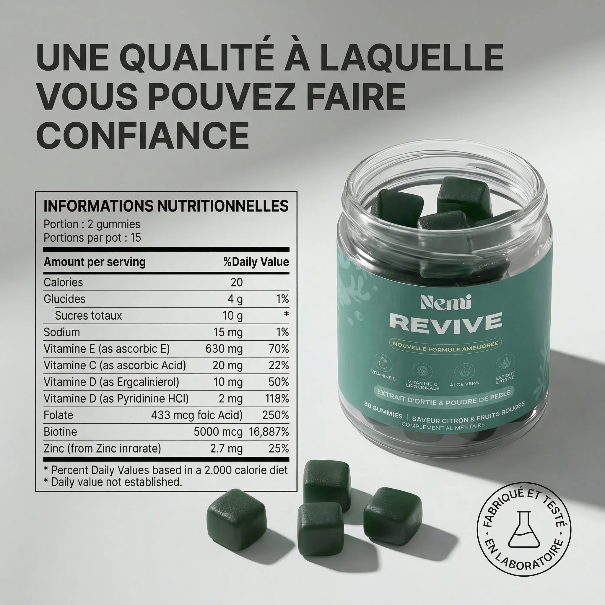 Gummies Soutien Cheveux – Fruits Rouges | 1 + 1 OFFERT - Image 8